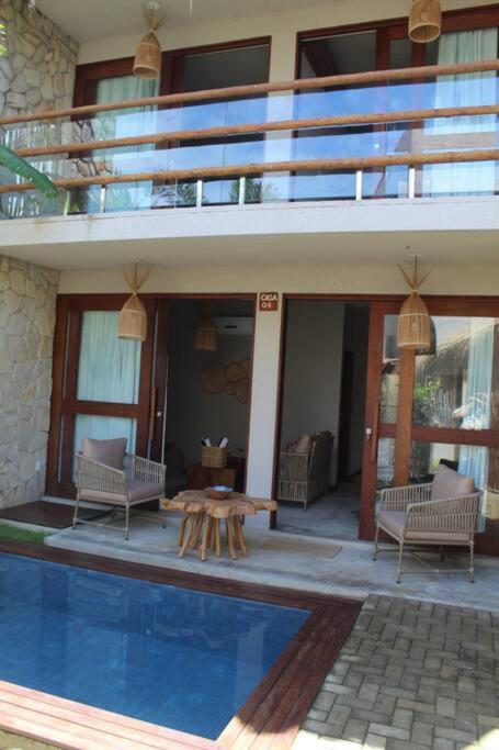 Villa Casa De Luxo Na Praia Do Patacho - Cond. Azulu, Casa 04 Pôrto de Pedras Exterior foto