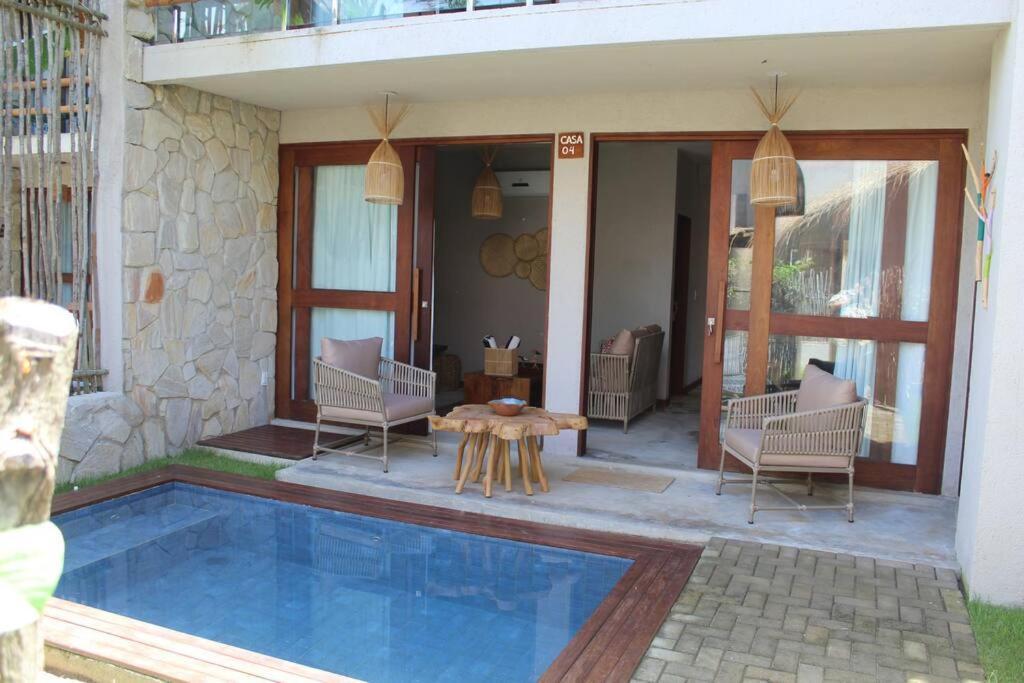 Villa Casa De Luxo Na Praia Do Patacho - Cond. Azulu, Casa 04 Pôrto de Pedras Exterior foto